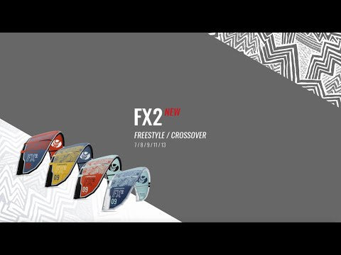 Load and play video in Gallery viewer, 2022 Cabrinha FX2 11m Kiteboarding Kite USED