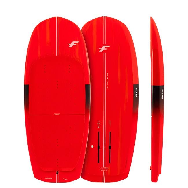 Load image into Gallery viewer, Green Hat Kiteboarding-F-One V4 Rocket Wing Board-3 Views on White Background