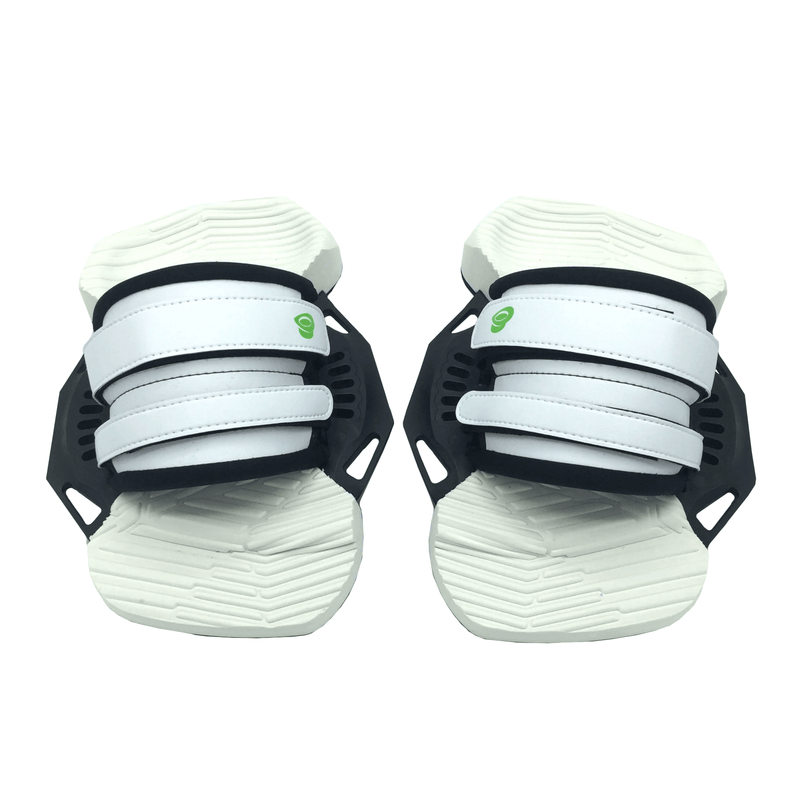 Load image into Gallery viewer, Green Hat Kiteboarding White 2S Bindings
