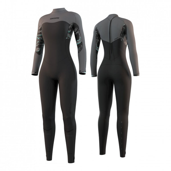 2022 Mystic Dazzled 5/3 Back-Zip Women's Wetsuit Black