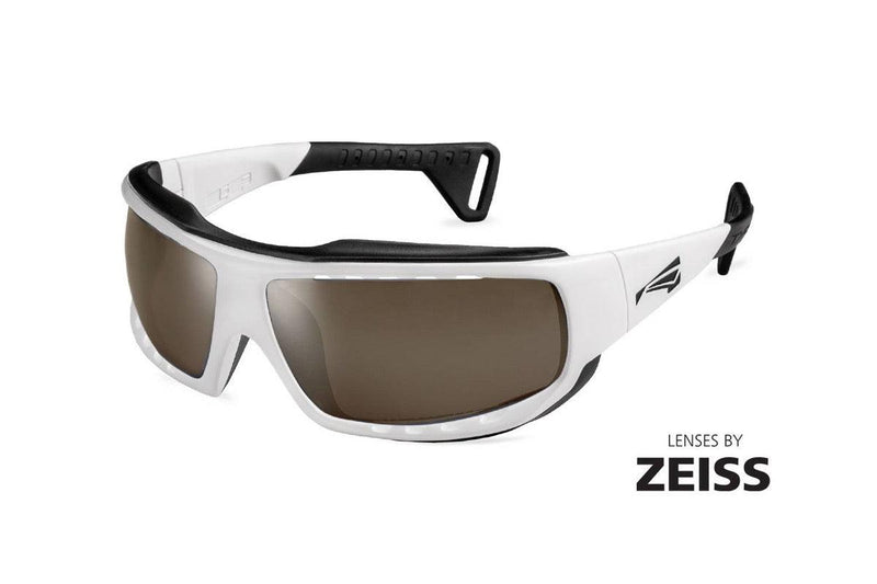 Load image into Gallery viewer, LIP Typhoon Gloss White Frames w/ Methane Brown Lenses