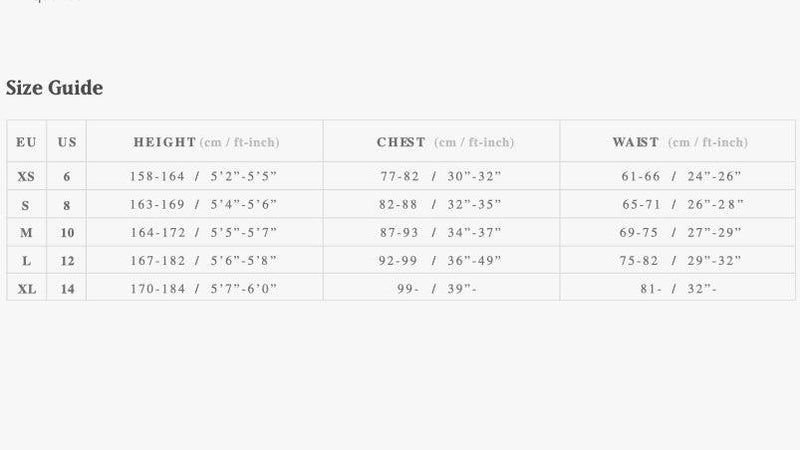 Load image into Gallery viewer, 2022 Mystic Women's Wetsuit Size Chart