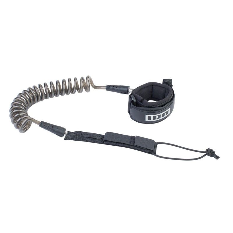 Load image into Gallery viewer, Ion Core Wing Coiled Wrist Leash Black