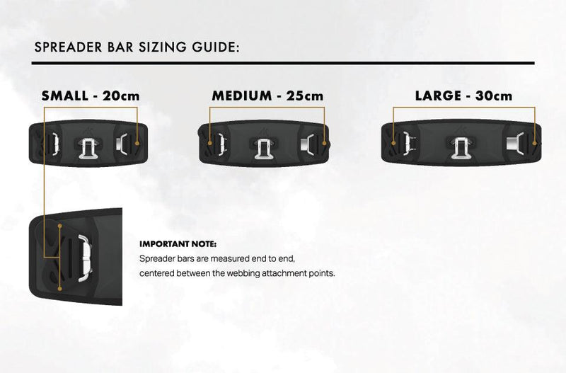 Load image into Gallery viewer, AK Durable Supply Co Spreader Bar Sizing Guide