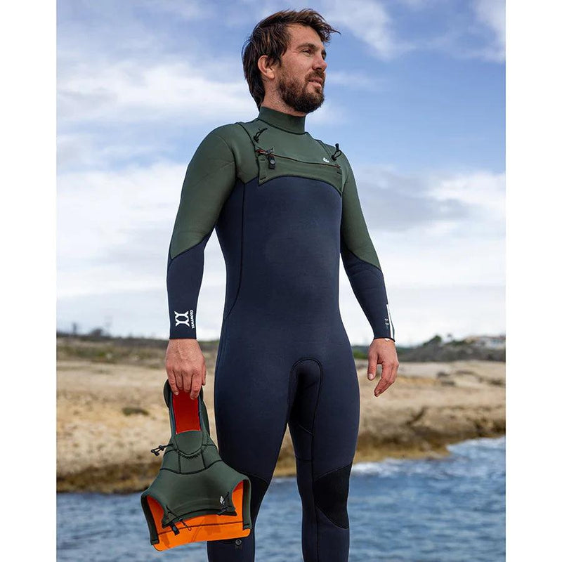 Load image into Gallery viewer, Saint Jacques Clovis Convertible Hooded 5/3 Front-Zip Wetsuit