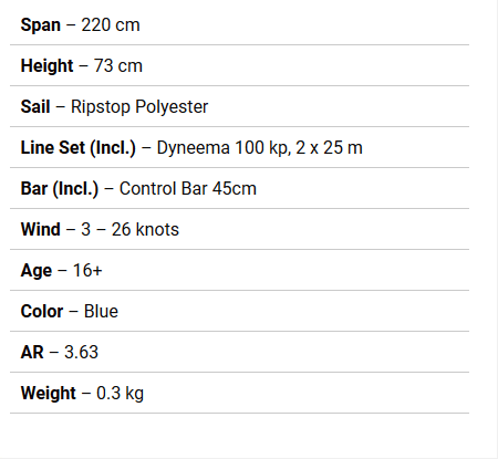 Load image into Gallery viewer, HQ4 Fluxx 2.2m Trainer Kite Specs