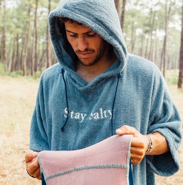 Load image into Gallery viewer, Manera Bamboo Poncho Steel