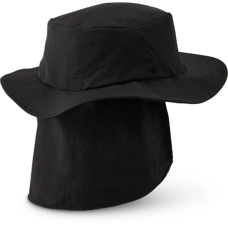 Load image into Gallery viewer, Dakine Indo Surf Hat Black Stowable Flap
