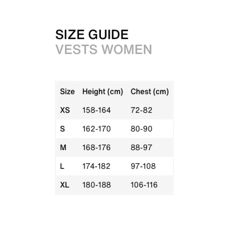 Load image into Gallery viewer, 2023 Ion Ivy Women's Impact Vest Size Chart