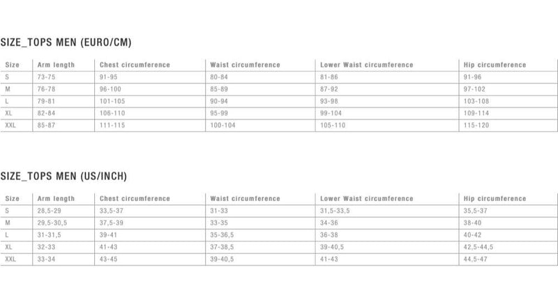 Load image into Gallery viewer, Ion Mens Tops Size Chart