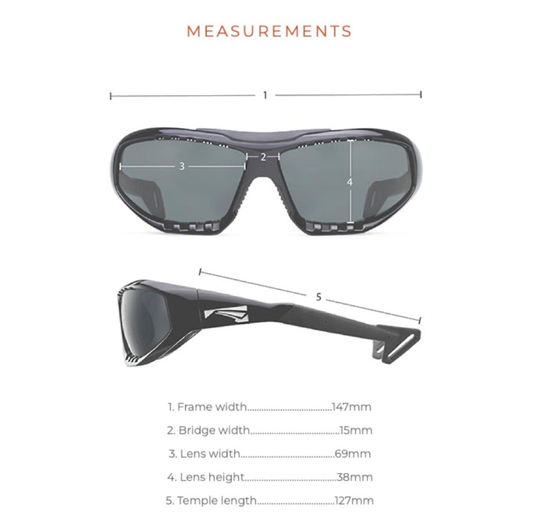 Load image into Gallery viewer, Lip Surge Sunglasses Dimensions
