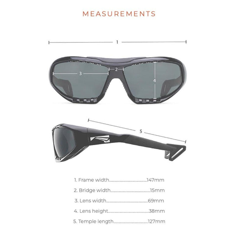 Load image into Gallery viewer, Lip Surge Sunglasses Dimensions