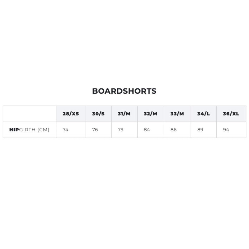 Load image into Gallery viewer, Manera Gambas Boardshorts Size Chart
