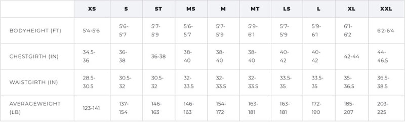 Load image into Gallery viewer, 2022 Manera Meteor X10D Size Chart