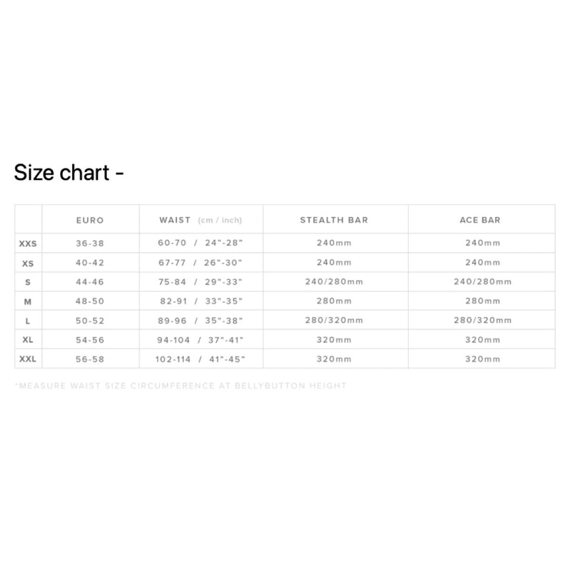 Load image into Gallery viewer, Mystic Wingman Wing Foil Harness Size Chart
