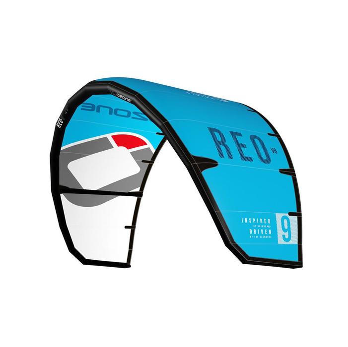 Load image into Gallery viewer, Light Blue Ozone Reo V6 Kiteboarding Kite
