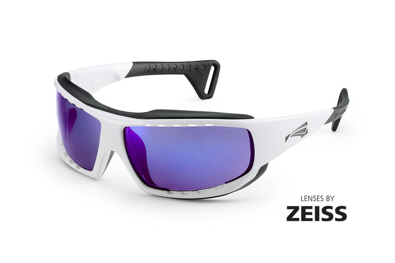 Load image into Gallery viewer, LIP Typhoon Gloss White Frames w/ Pacific Blue Lenses