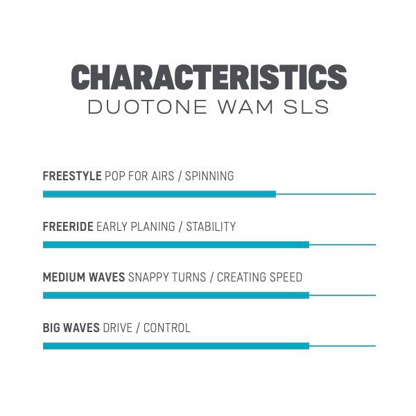 Load image into Gallery viewer, 2023 Duotone Wam SLS Surfboard Characteristics