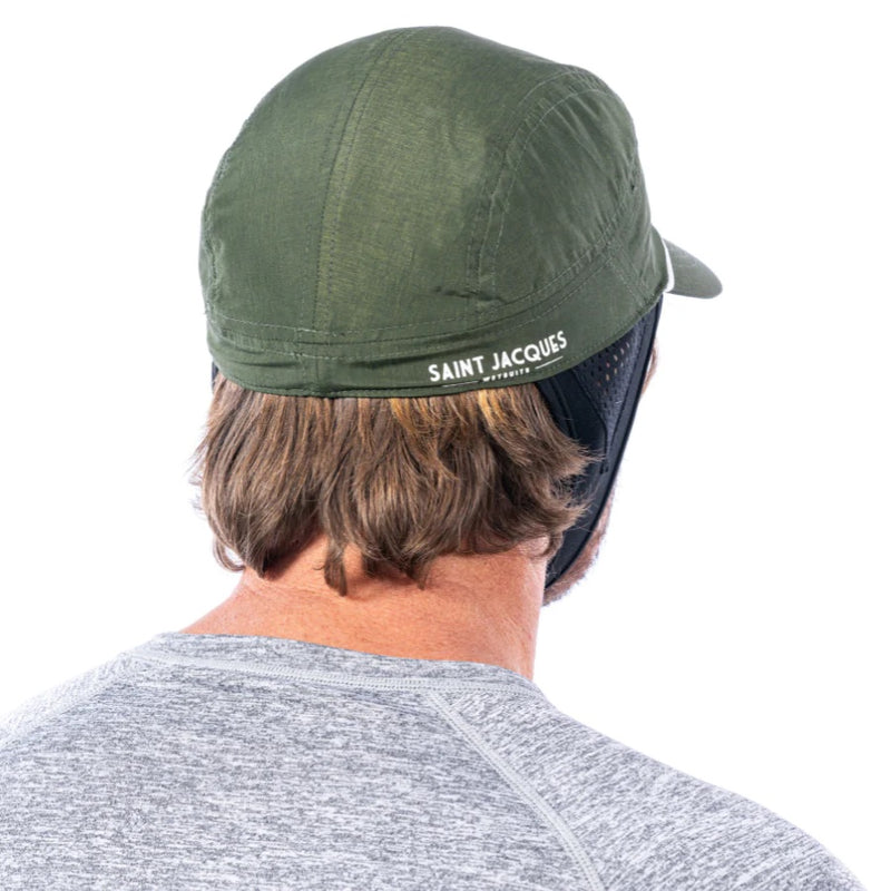 Load image into Gallery viewer, Green Saint Jacques Anti UV Surf Cap
