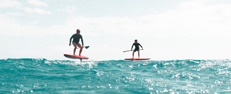 Green Hat Kiteboarding-Collections-Other Waterwear-Repair & Misc-F-One Rocket Downwind Pro Carbon-Two Men Downwind Foiling on F-One Boards