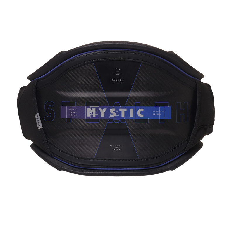 Load image into Gallery viewer, 2023 Mystic Stealth Hardshell Kiteboarding Waist Harness Blue / Black
