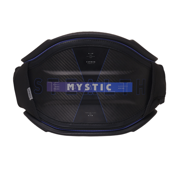 2023 Mystic Stealth Hardshell Kiteboarding Waist Harness Blue / Black