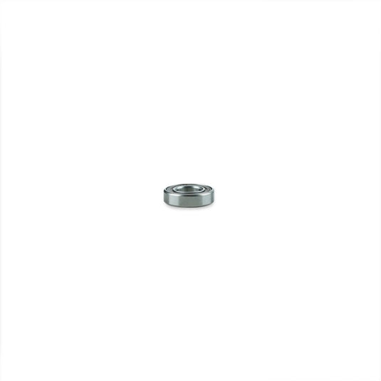 Single metal bearing on a white background