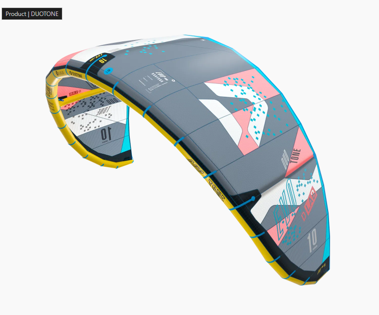 Load image into Gallery viewer, 2023/2024 Duotone Evo D/LAB Kiteboarding Kite- Leading Edge Top Side Left View
