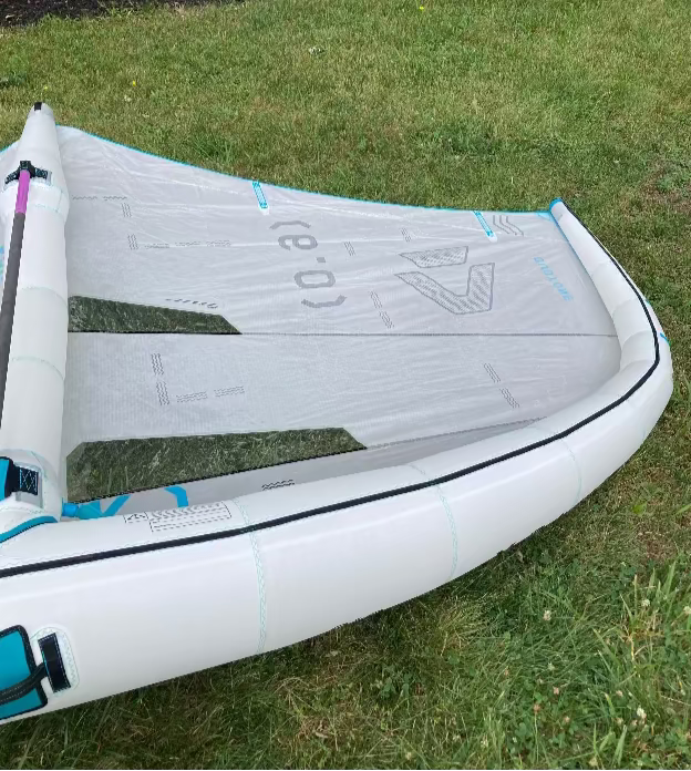 Load image into Gallery viewer, Green Hat Kiteboarding-2024 6m Duotone Slick Concept Blue-USED-Leading Edge Left Wing Tip
