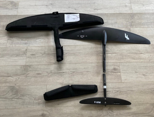 Green Hat Kiteboarding-2024 F-One SK8 1050 HM Foil Plane_USED-Top View with Covers