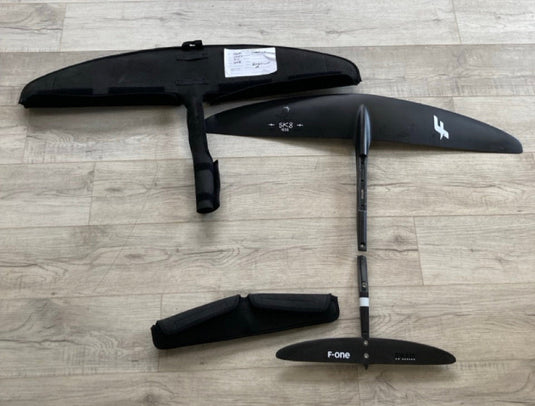 Green Hat Kiteboarding-2024 F-One SK8 1050 HM Foil Plane_USED-Top View with Covers