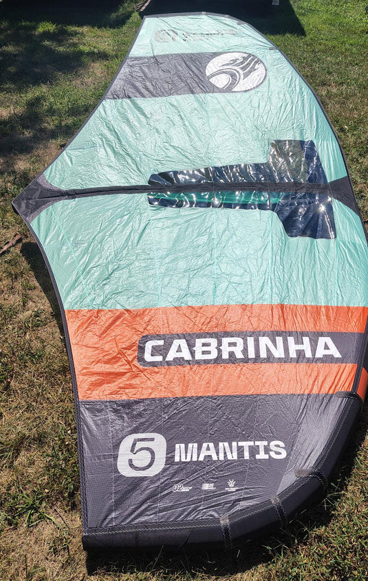 Green Hat Kiteboarding-2025 Cabrinha Mantis USED-Top Right Wing Tip View