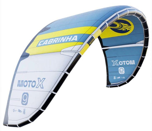 Green Hat Kiteboarding-2025 Cabrinha Moto X Lite Kite-C1 Color-Leading Edge Front Left View