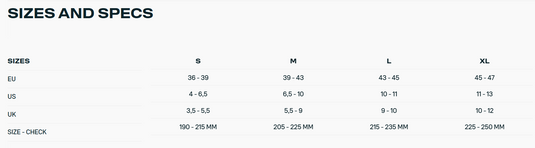 Green Hat kiteboarding-2025 Duotone Entity Ergo Bindings-Sizes and Specs Chart