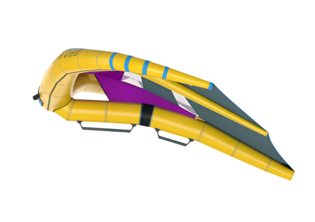 Load image into Gallery viewer, Green Hat Kiteboarding-2025 Ventis D/LAB-Side Profile View
