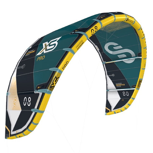 Green Hat Kiteboarding-2025 Eleveight XS PRO Kiteboarding Kite-Leading Edge Front Left View