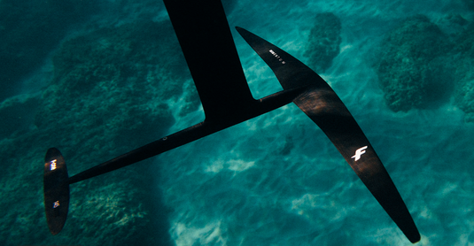 Green Hat Kiteboarding-2025 F-One Momentum Foil Plane-Under Water Close Up