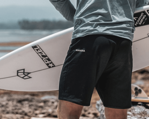 Green Hat Kiteboarding-2025 Manera Haapiti Shorts-Black-Rear View