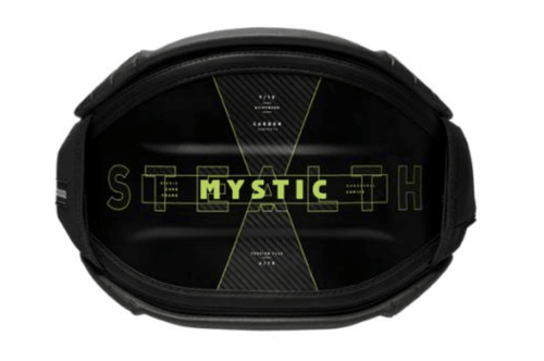 Green Hat Kiteboarding-2025 Mystic Stealth Kiteboarding Harness-Black/Lime