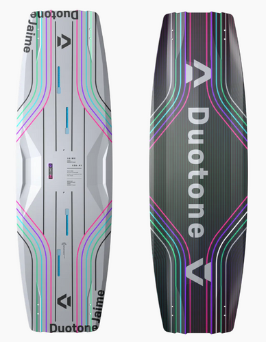 Green Hat Kiteboarding-2026 Duotone Jaime Concept Blue-Top/Bottom View on a White Background