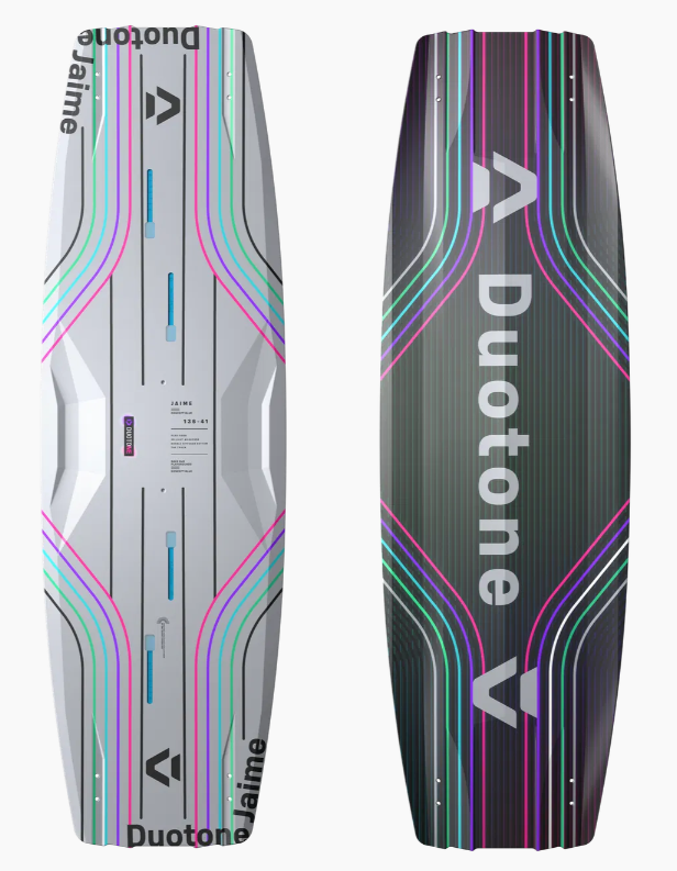 Load image into Gallery viewer, Green Hat Kiteboarding-2026 Duotone Jaime Concept Blue-Top/Bottom View on a White Background
