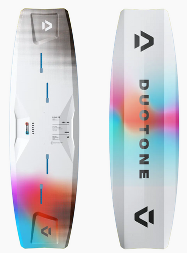 Green Hat Kiteboarding-2026 Duotone Select Concept Blue Kiteboard-Top/Bottom View on a White Background