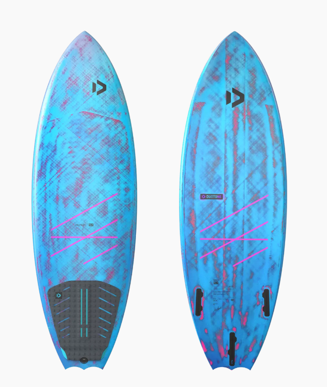 Load image into Gallery viewer, Green Hat Kiteboarding-2026 Duotone Volt SLS-Top/Bottom Views on a White Background
