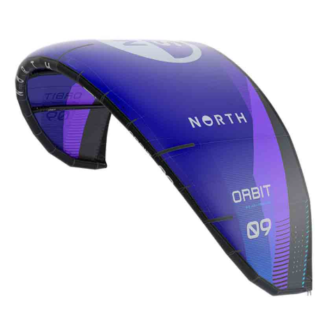 Green Hat Kiteboarding-2026 North Orbit Kite-Deep Purple-Right Leading Edge View