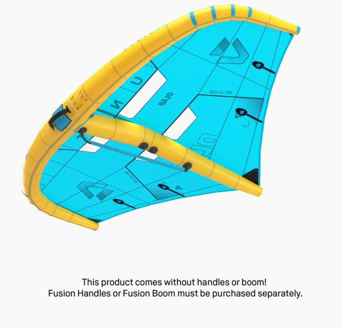 Green Hat Kiteboarding-2026 Duotone Unit D/Lab Wing-Right Leading Edge Underside View on a White Background