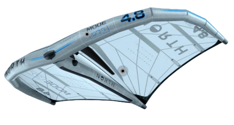 Load image into Gallery viewer, Green Hat Kiteboarding-2026 North Mode Pro Wing-Bottom Leading Edge View
