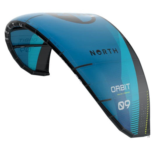 Green Hat Kiteboarding-2026 North Orbit Kite-Turquoise-Right Leading Edge View