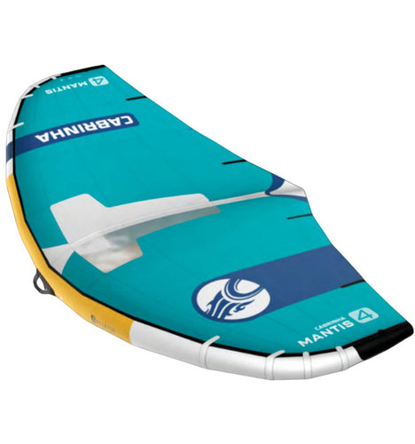 Green Hat Kiteboarding-2026 Cabrinha Mantis APEX-Top Leading Edge View of Right Wing Tip on a White Background