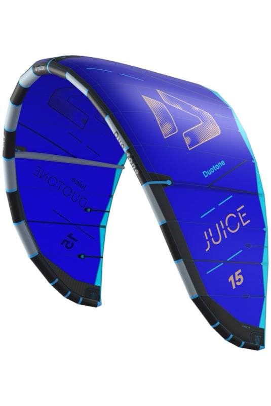 2026 Duotone Juice Royal Blue Kite on a white background