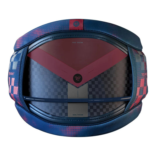Green Hat Kiteboarding-Elite Carbon Type 1 Hyperlock Harness_Optic Red  on a White Background